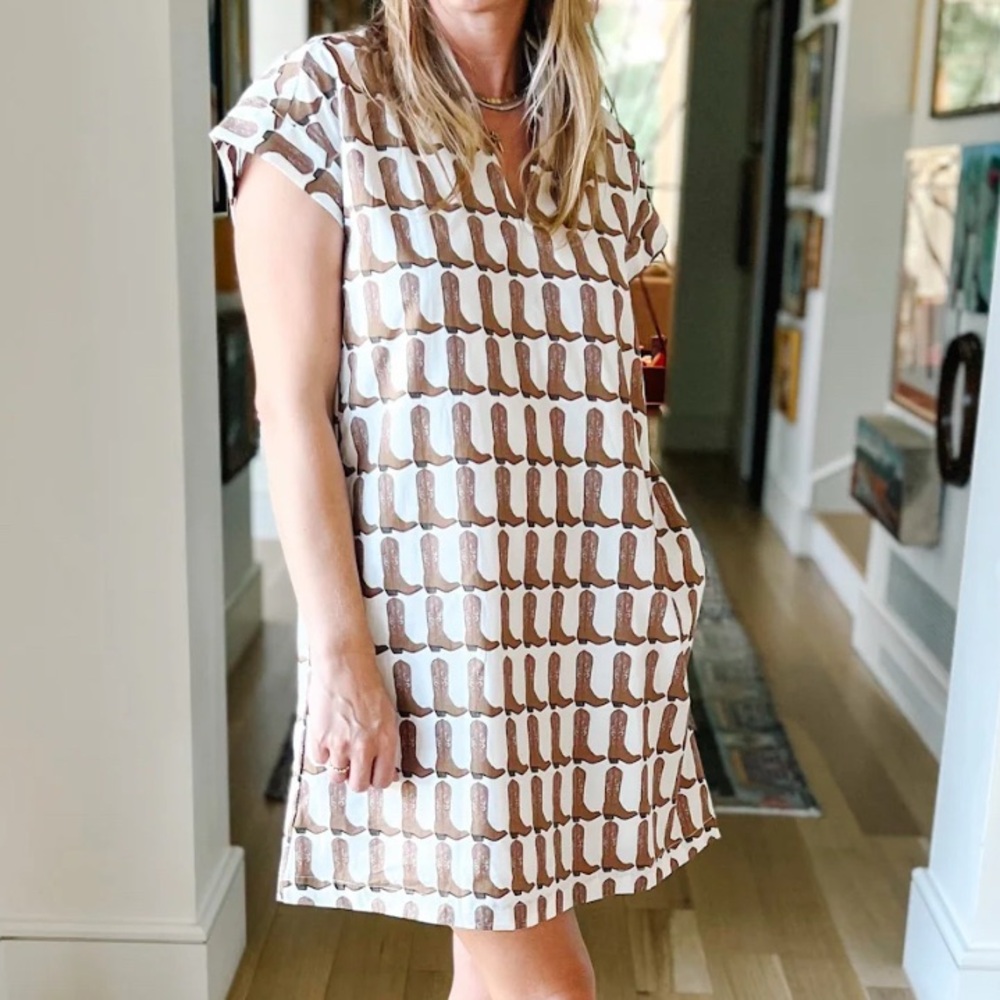 Brooke Wright cowboy boot  Patterned Women's Dress